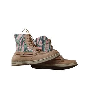 Aloha island Pink &Green Ankle  Chunky Light Lace Up Boots 9.5 M‎